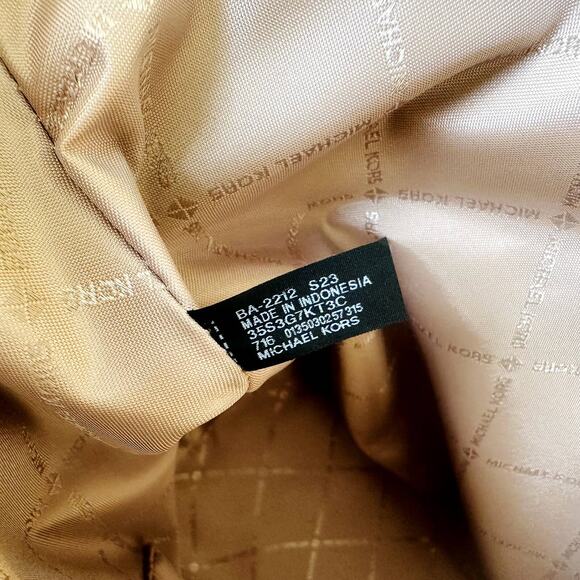 Michael Kors Kimber Tote Shopper Bag Daffodil Yellow Canvas NEW $558 w/Gift Box - Picture 6 of 9